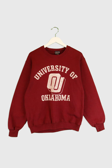 Vintage University Of Oklahoma Varsity Faded Sweatshirt Sz L