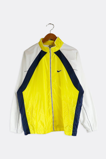 Vintage Nike Multi Colored Zip Up Windbreaker Jacket Sz L