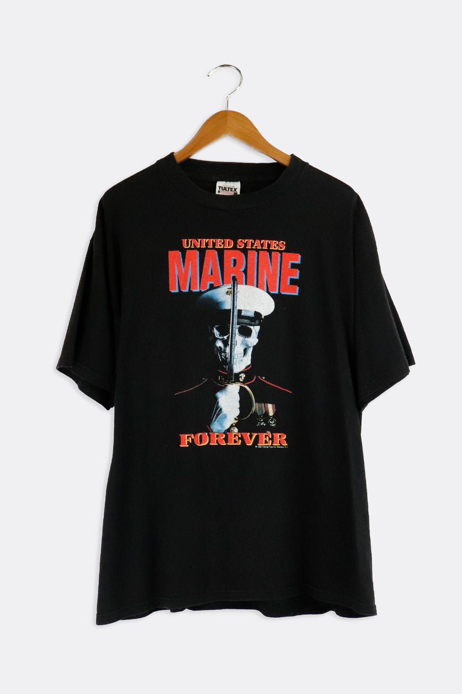 Vintage 1995 United States Marine Forever Graphic T Shirt Sz XL
