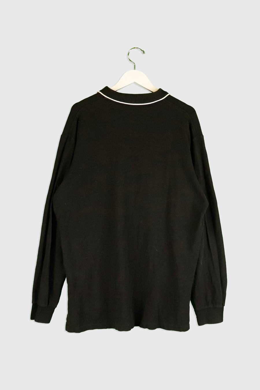 Vintage Polo Sport Waffle Knit Quarter Zip Collared Sweatshirt Sz L