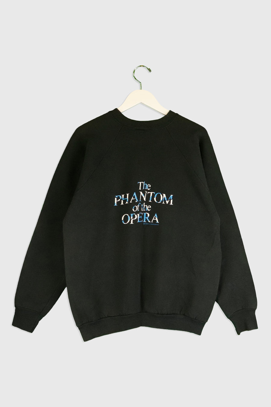 Vintage 1986 Phantom Of The Opera Vinyl Simple Logo Graphic Sweatshirt Sz XL