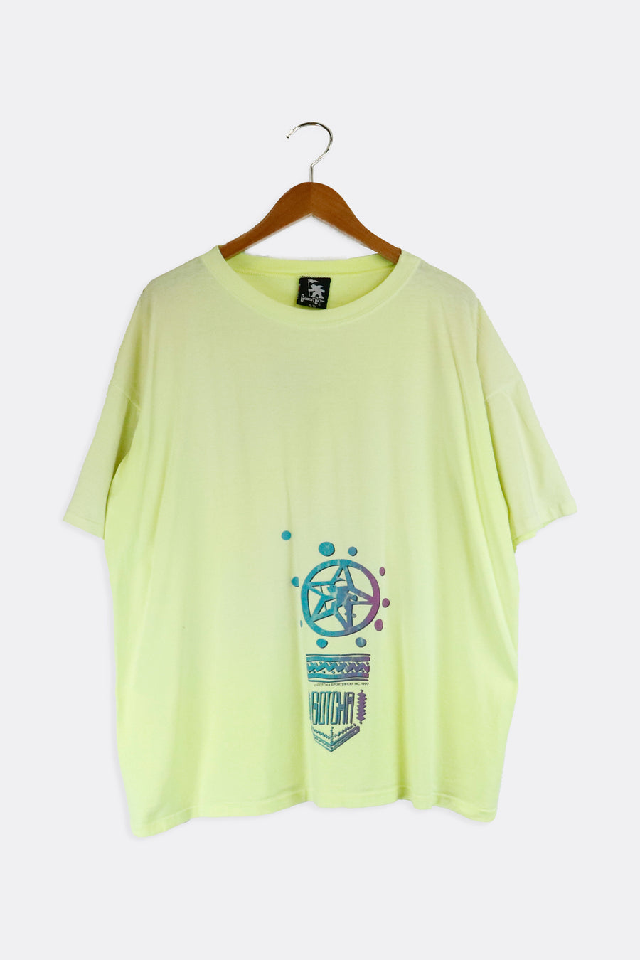 Vintage 1990 Gotcha Sports Wear Star Graphic T Shirt Sz XL