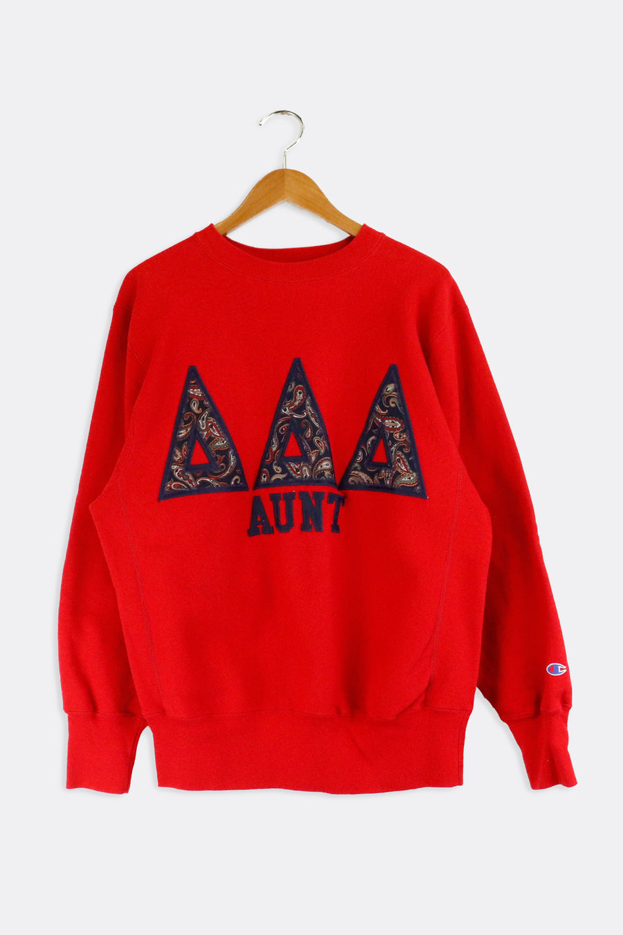 Vintage Champion Reverse Weave Aunt Sorority Stitched Sweatshirt Sz L