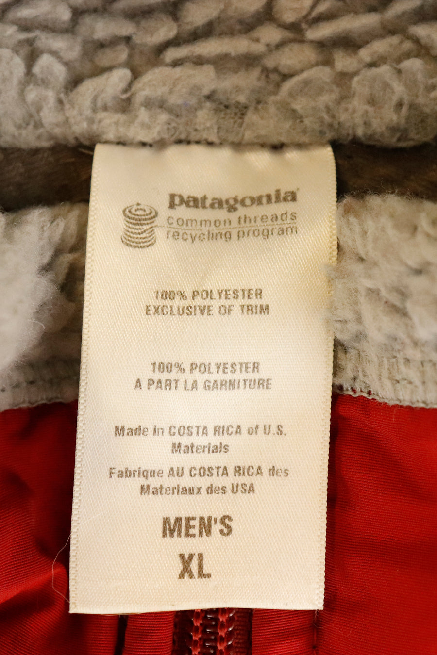Vintage Patagonia Full Zip Fuzzy Three Pockets Jacket Sz XL