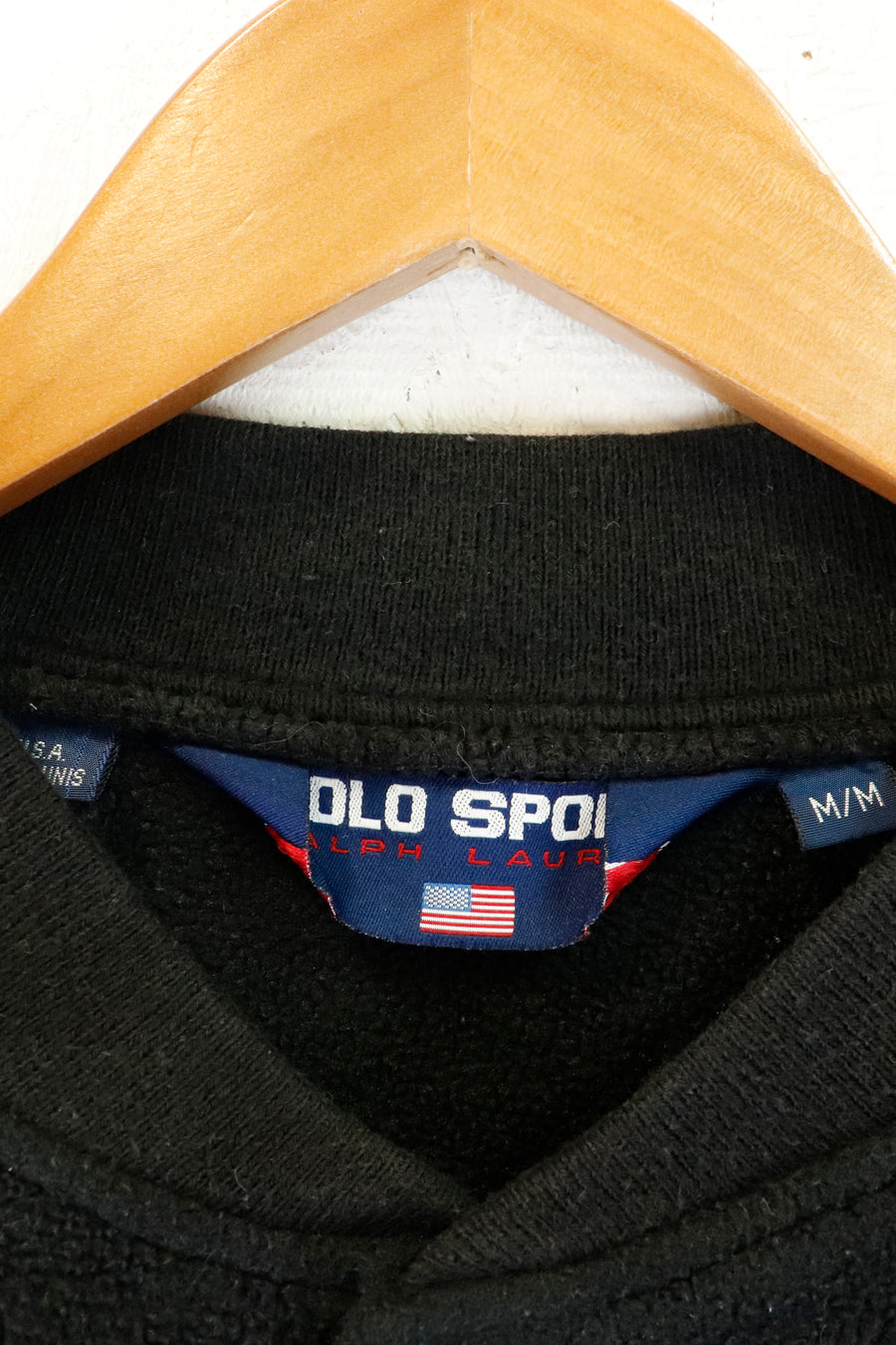 Vintage Polo Sport Ralph Lauren Fleece Button Up Jacket Sweater Sz M