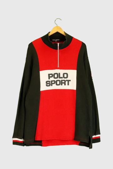 Vintage Raulph Lauren Polo Sport Quarter Zip Sz XL