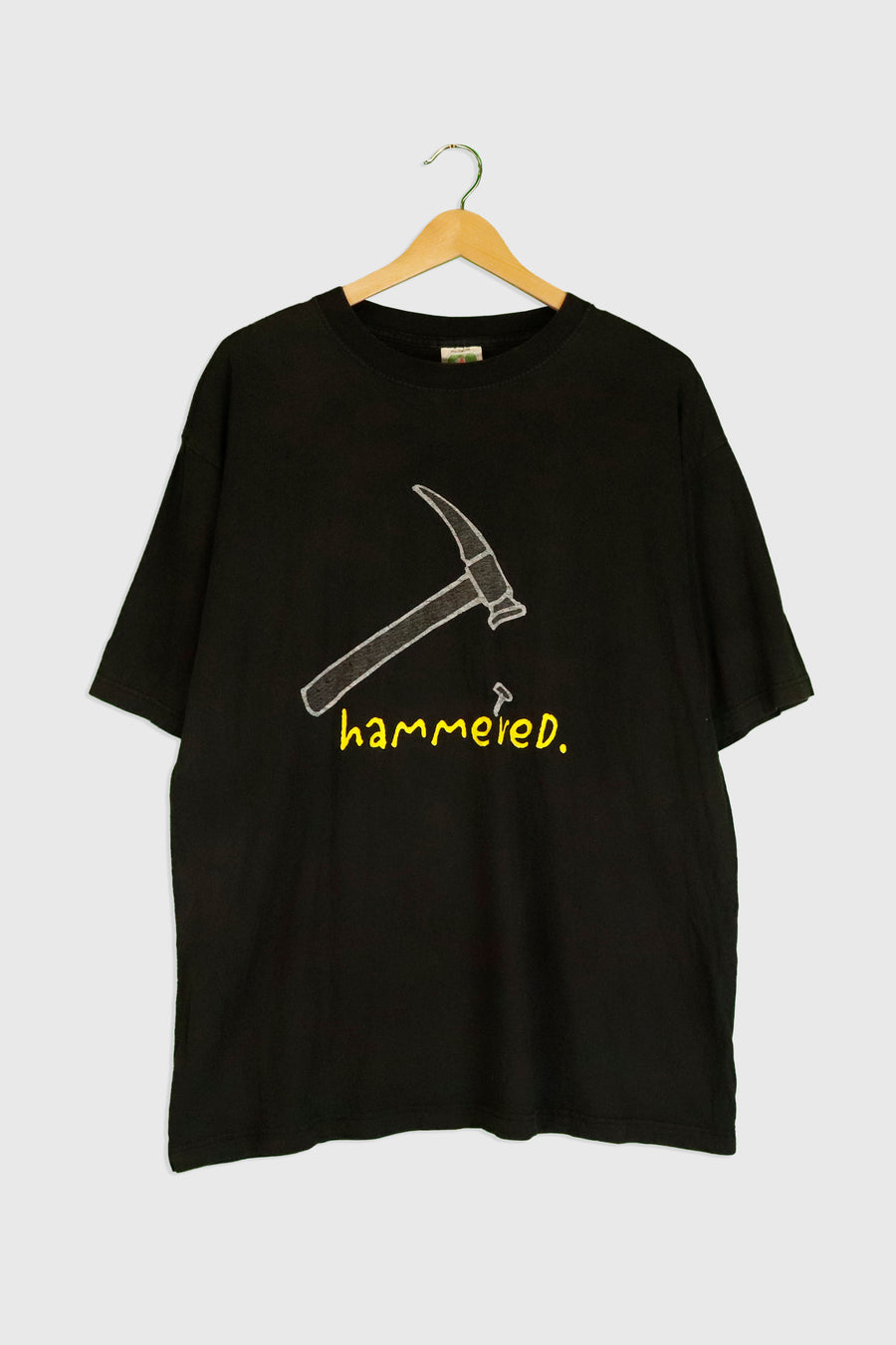 Vintage Hammered Vinyl T Shirt Sz L