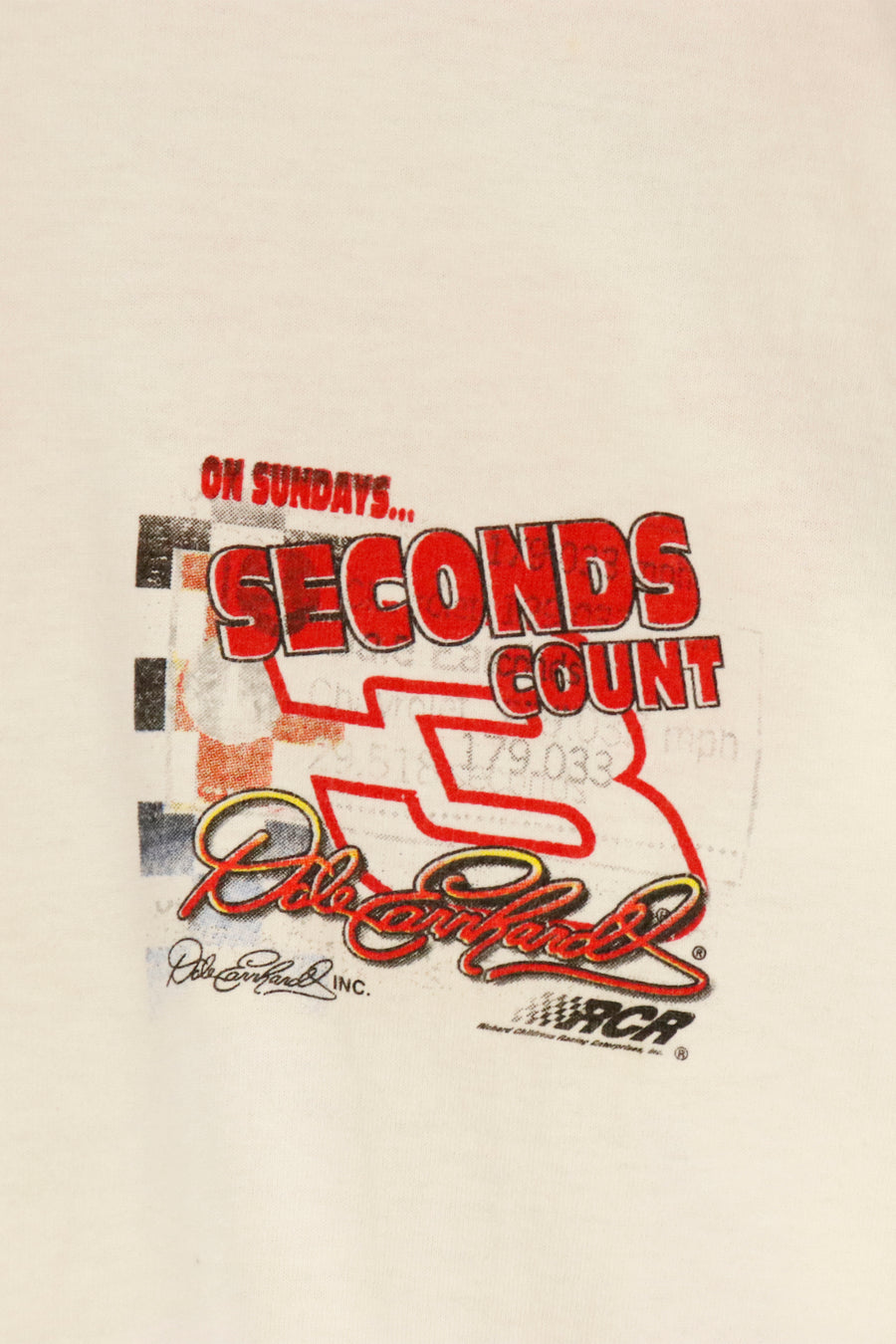 Vintage Nascar Dale Ernhardt Proffesional Racing Sunday T Shirt Sz 2XL