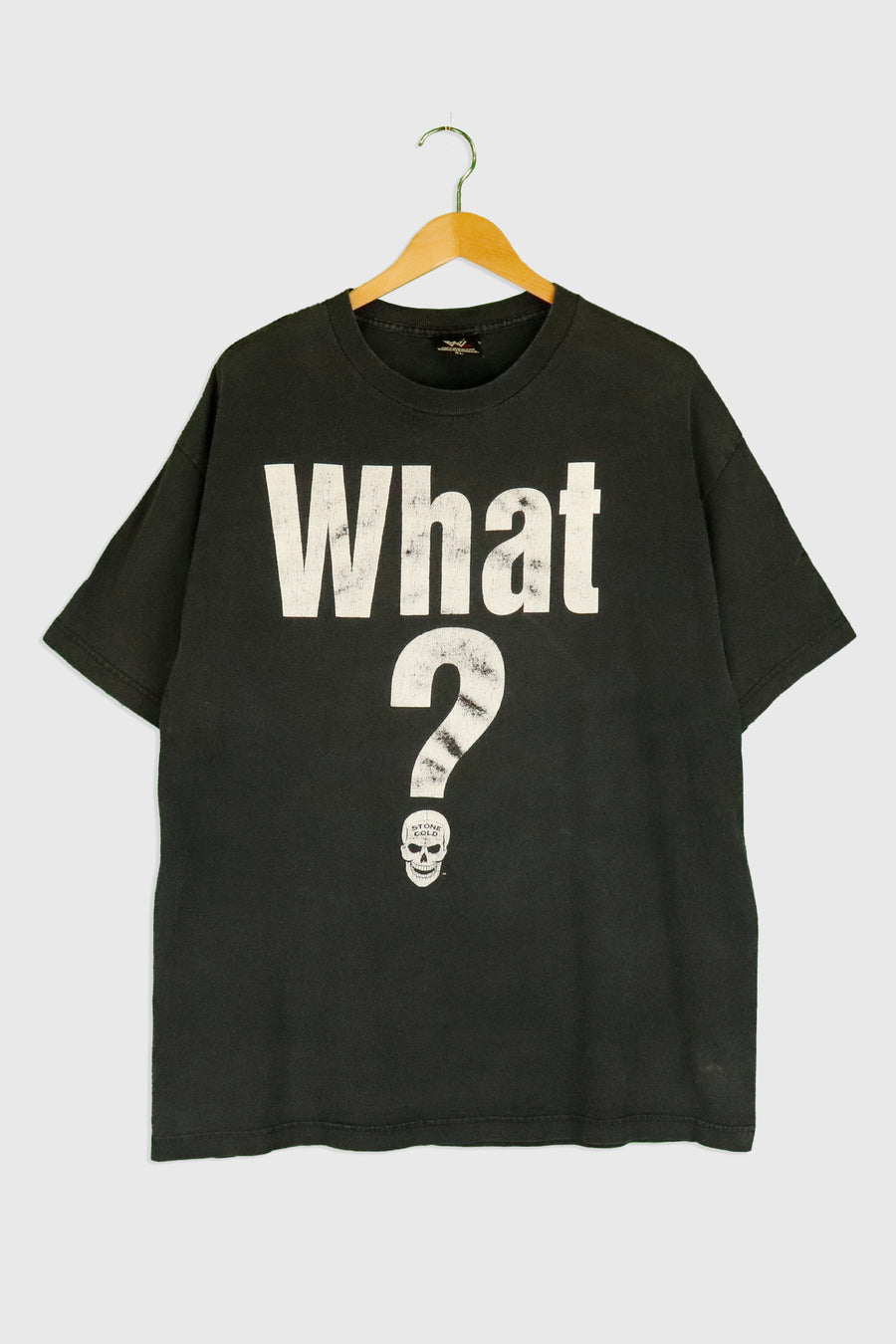 Vintage WWE Stone Cold Steve Austin 'what?' T Shirt Sz XL