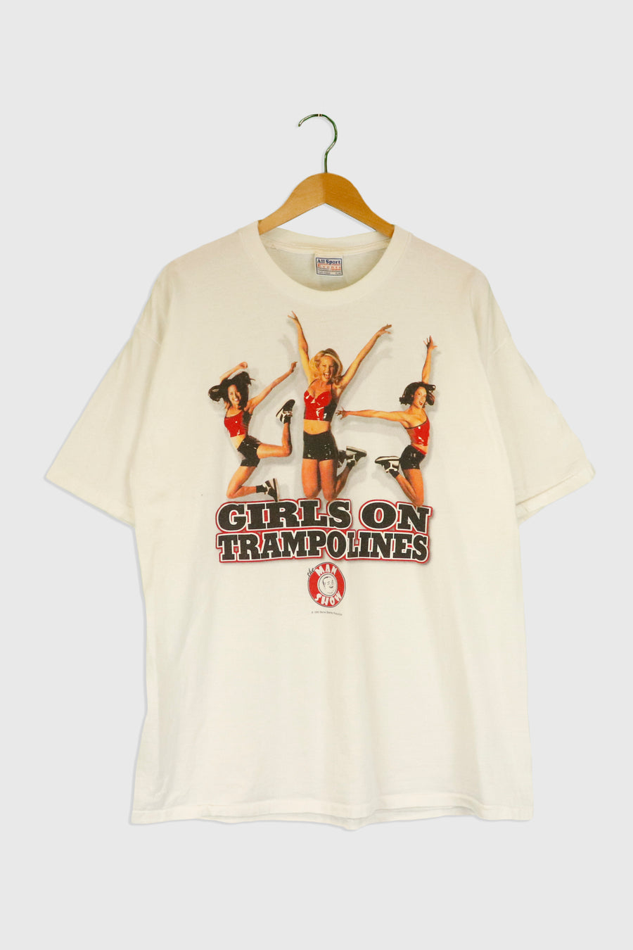 Vintage 1999 'The Man Show' Trampoline T Shirt Sz XL