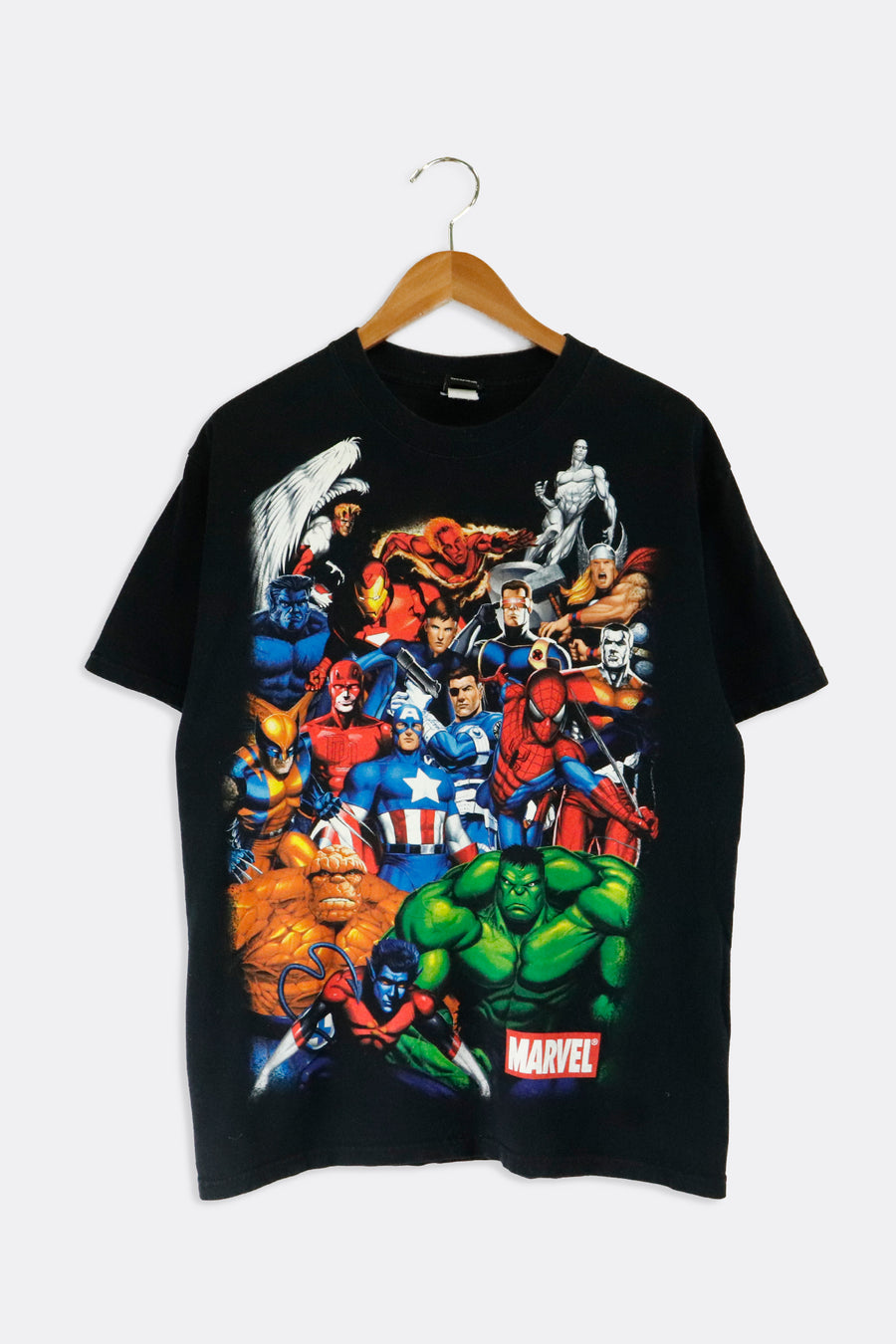 Vintage Marvel Characters T Shirt Sz L