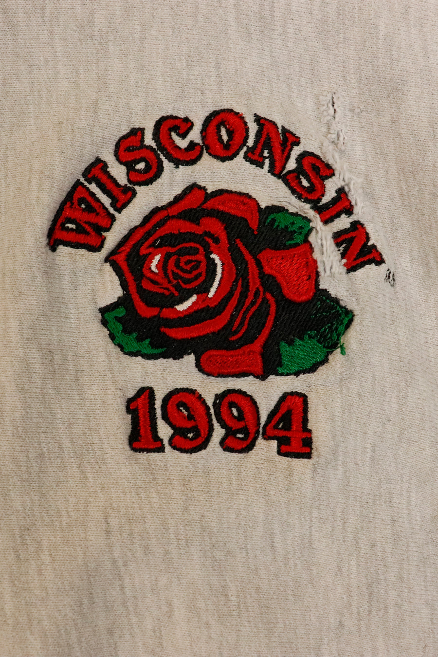 Vintage 1994 Champion Wisconsin Reverse Weave Rose Bowl Sweatshirt Sz XL