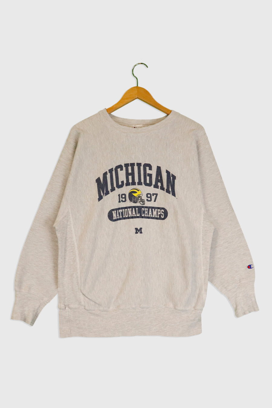 Vintage 1997 Varsity Michigan Footbal Reverse Weave Sweatshirt Sz L