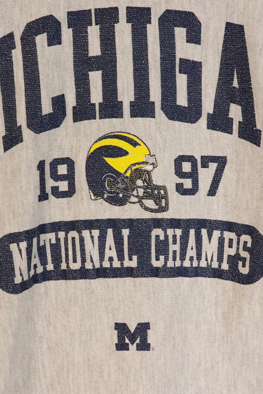 Vintage 1997 Varsity Michigan Footbal Reverse Weave Sweatshirt Sz L