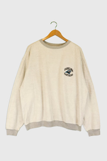 Vintage NFC Carolina Panthers Embroidered Logo Sweatshirt Sz XL