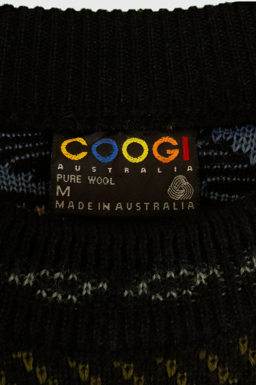 Vintage Coogi Multi Colour knit Sweater Sz M