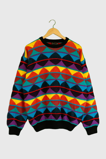 Vintage Coogi knit  Multi Colour Sweater Sz M