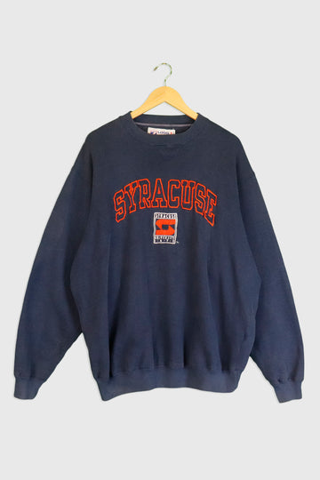 Vintage Logo 7 Syracuse Embroidered Sweatshirt Sz XL