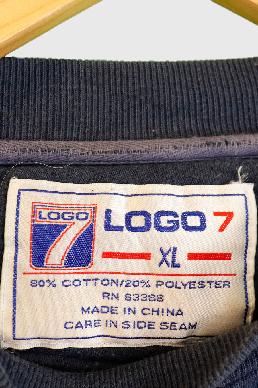 Vintage Logo 7 Syracuse Embroidered Sweatshirt Sz XL