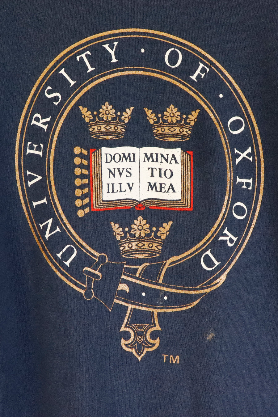 Vintage 'University Of Oxford' Vinyl Sweatshirt Sz L