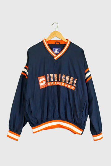Vintage Starter Syracuse 'orange Men'  Embroidered Jacket Sz L