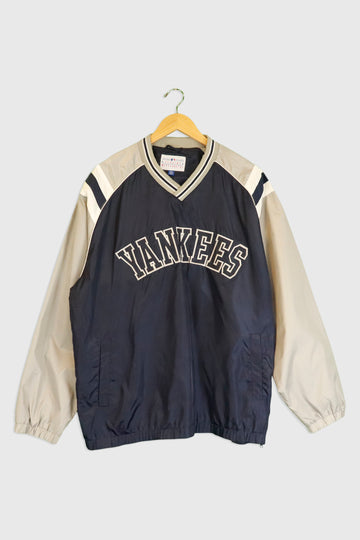 Vintage MLB NY Yankees Jersy Windbreaker Sz L