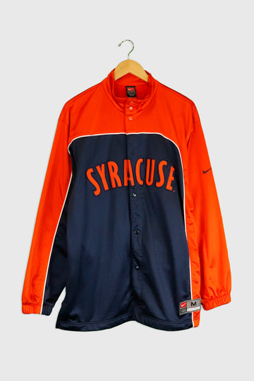 Vintage Nike Team Syracuse Patch Warm Up Jacket Sz M