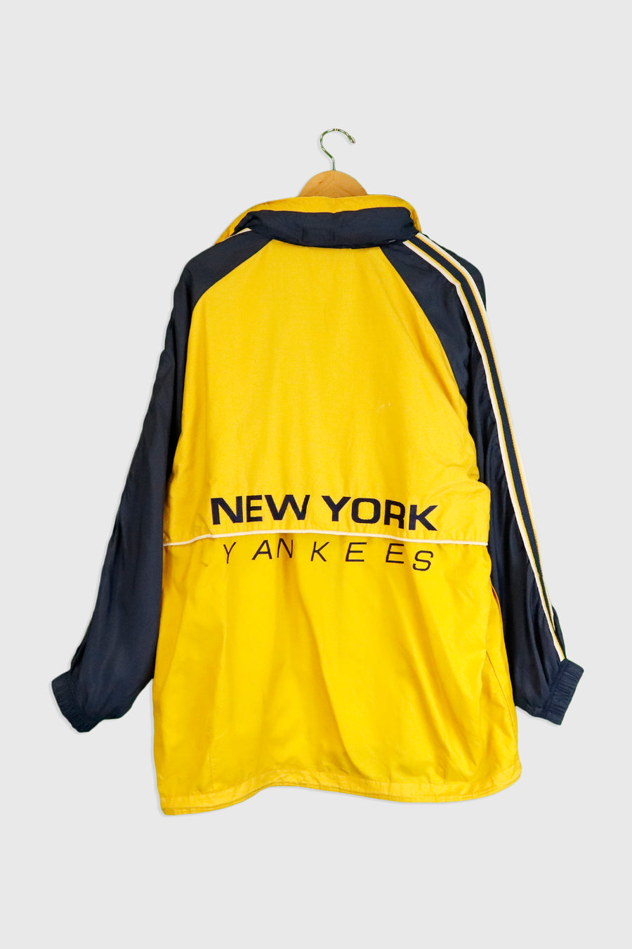 Vintage MLB Starter NY Yankees Full Zip Embroidered Back Jacket Sz L