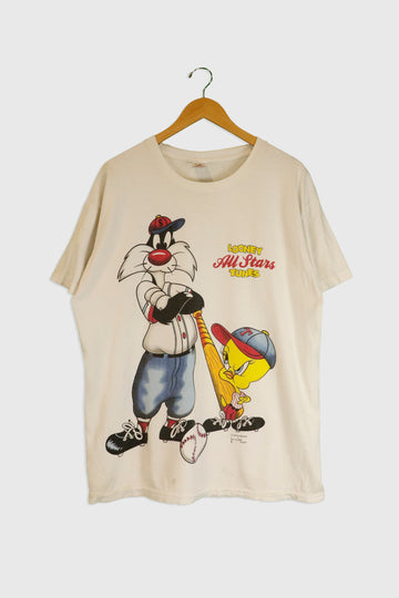 Vintage 1994 Looney Tunes All Stars T Shirt Sz XL