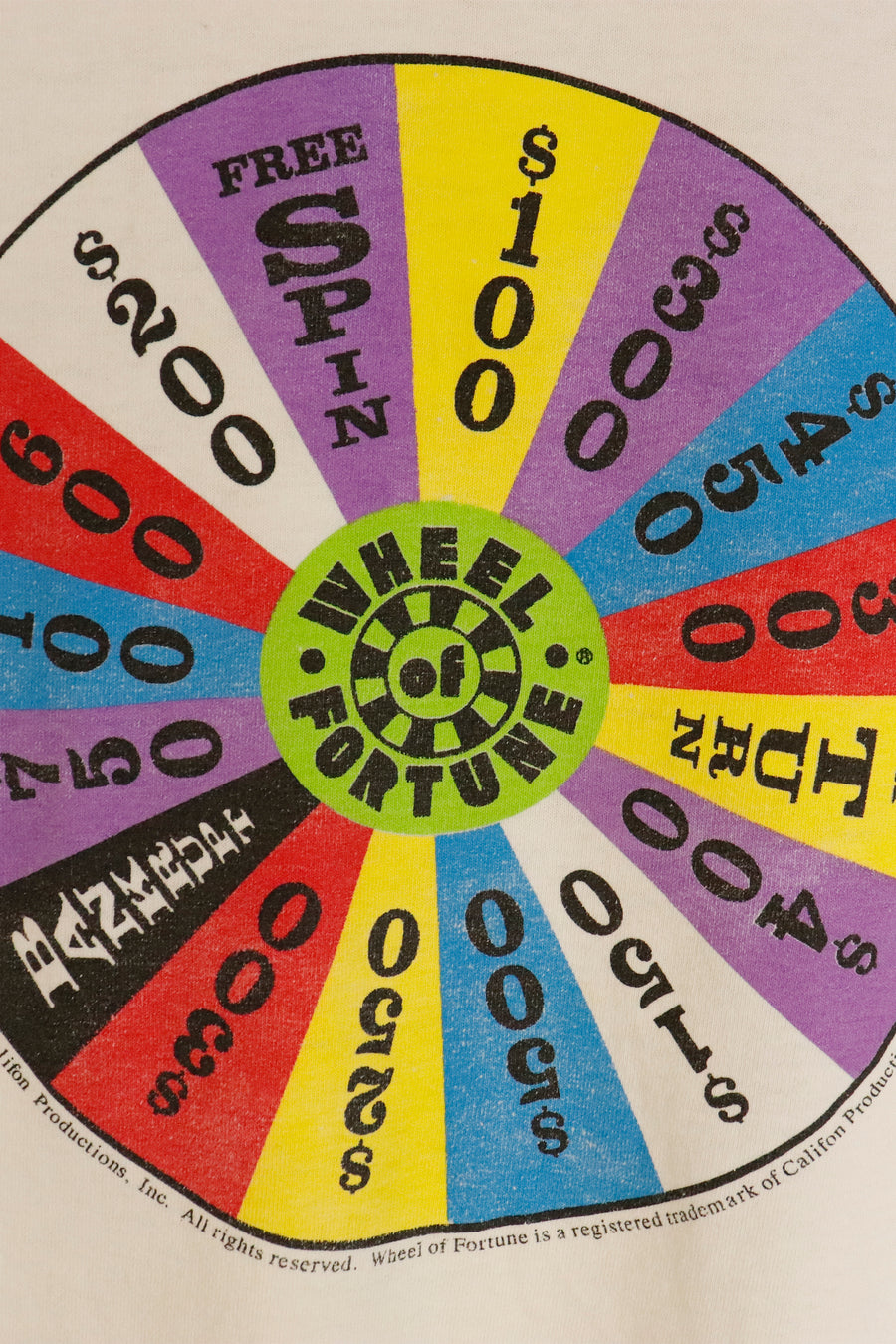 Vintage 1999 Wheel Of Fortune T Shirt Sz XL