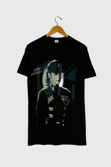 Vintage 1990 Janet Jackson Face T Shirt Sz L