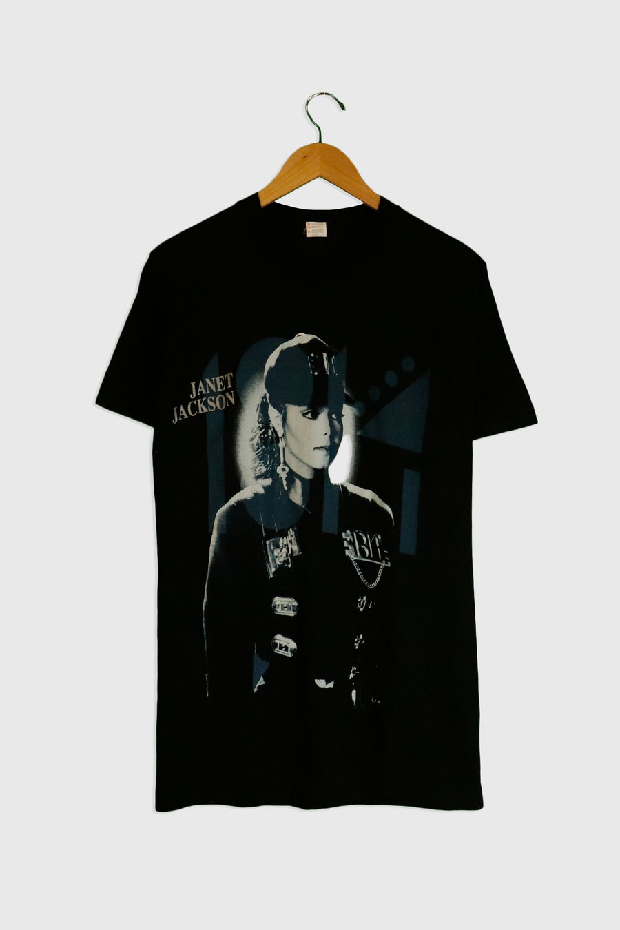 Vintage 1990 Janet Jackson Face T Shirt Sz L