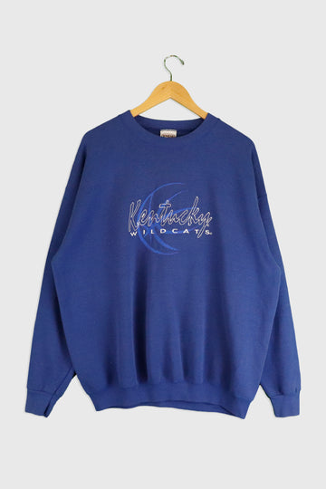 Vintage NBA Kentuckey State Wild Cats Embroidered Sweatshirt Sz XL