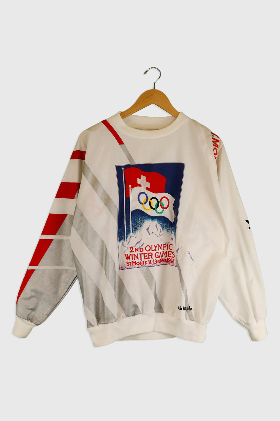 Vintage 1928 Adidas Olympic Winter Games Sweatshirt Sz S