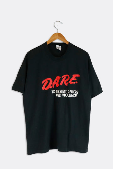 Vintage Dare To Resist Drugs And Violence T Shirt Sz XL