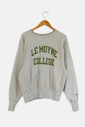 Vintage Champion Reverse Weave Le Moyne College Spell Out Sweatshirt Sz M