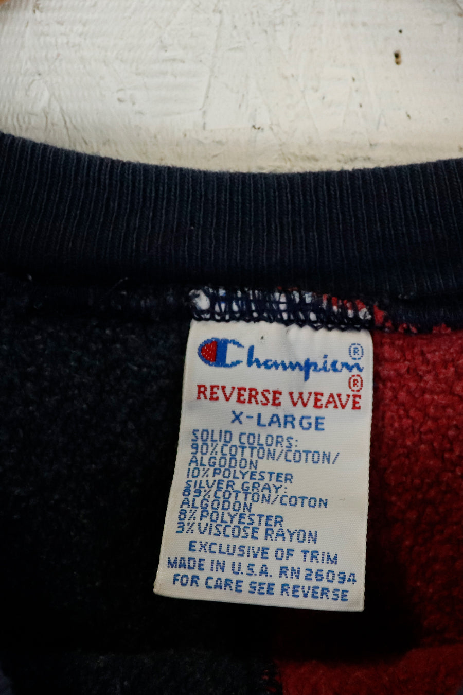 Vintage Champion Reverse Weave Multi Colored Sweatshirt Sz XL