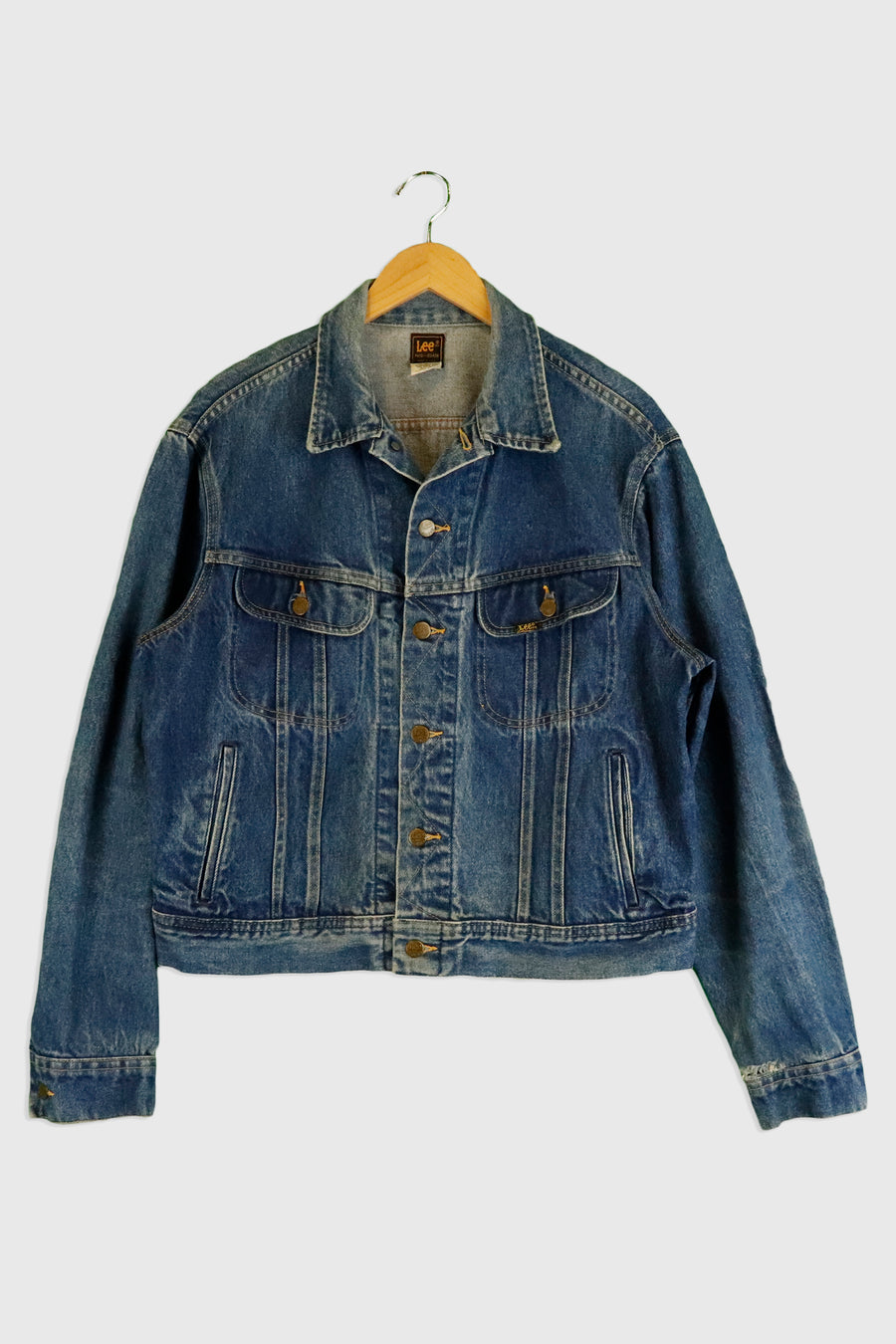 Vintage Lee Brand Full Button Jean Jacket Sz L