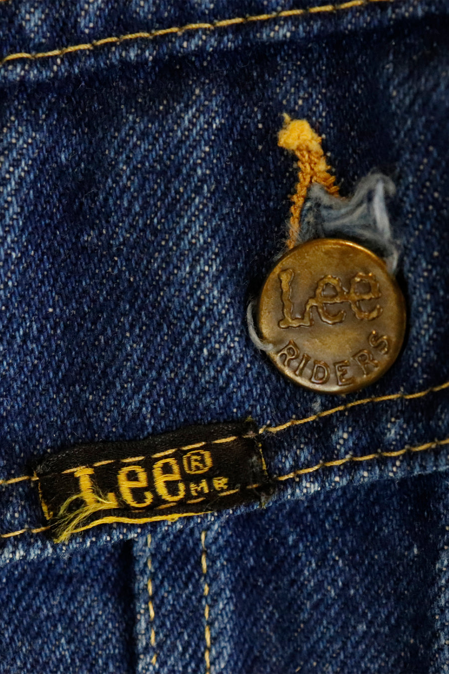 Vintage Lee Brand Full Button Jean Jacket Sz L