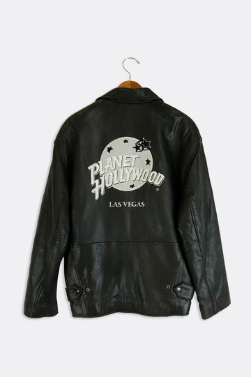 Vintage Planet Hollywood Las Vegas Leather Jacket