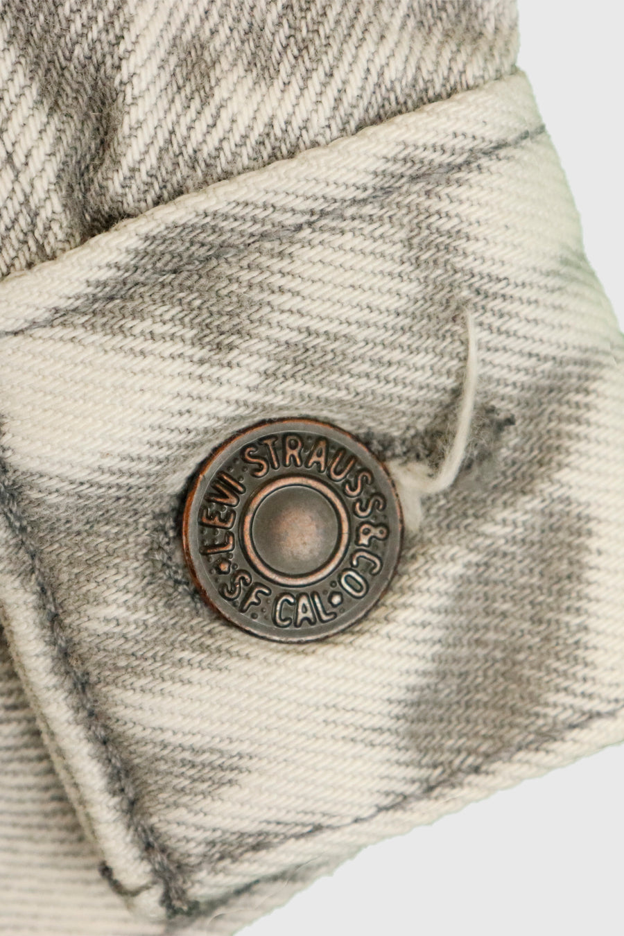 Vintage Levi Strauss & Co. Grey Denim Jacket Sz S