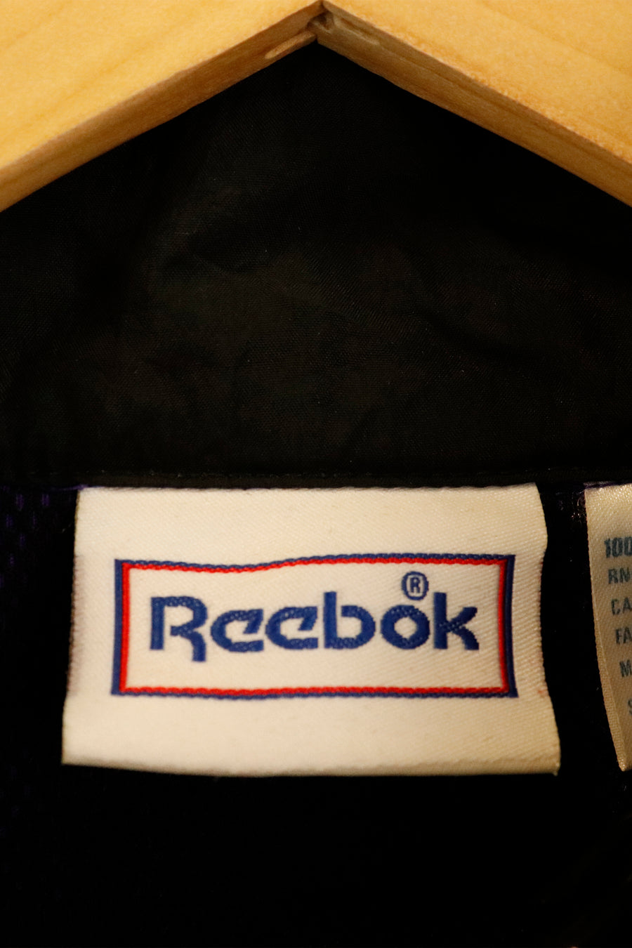 Vintage Reebok Embroidered Full Zip Windbreaker Jacket Sz L