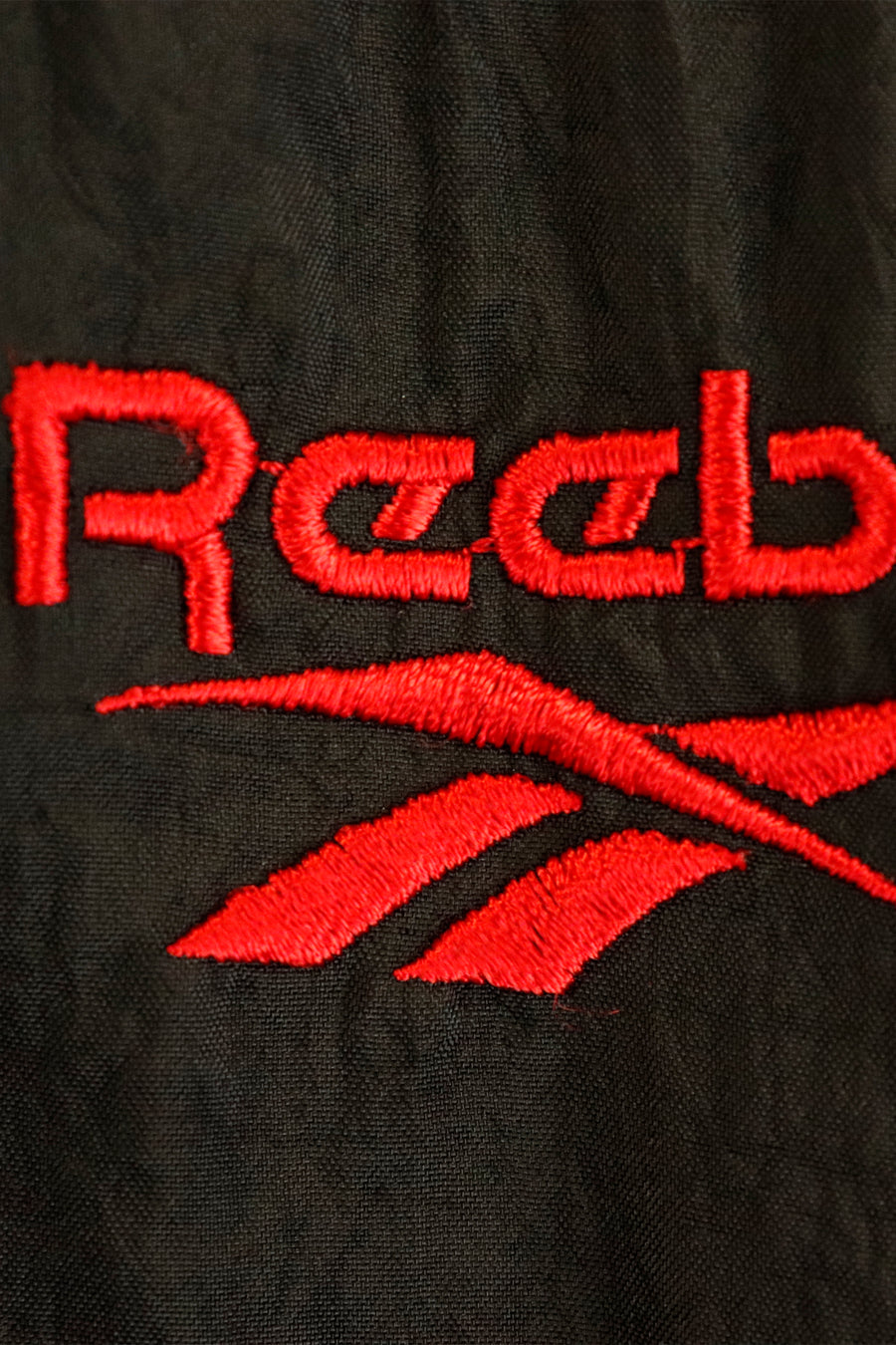 Vintage Reebok Embroidered Full Zip Windbreaker Jacket Sz L