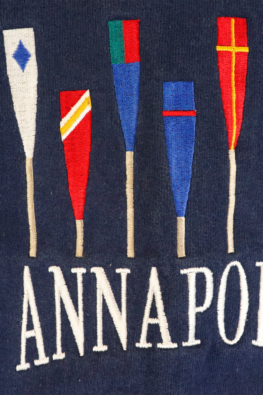 Vintage Annapolis Emboiderd Rowing Sweatshirt Sz M