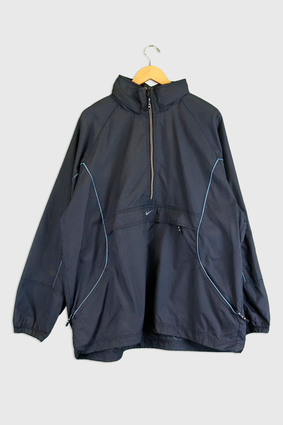 Vintage Nike Quarter Zipper Embroidered Windbreaker Sz XL