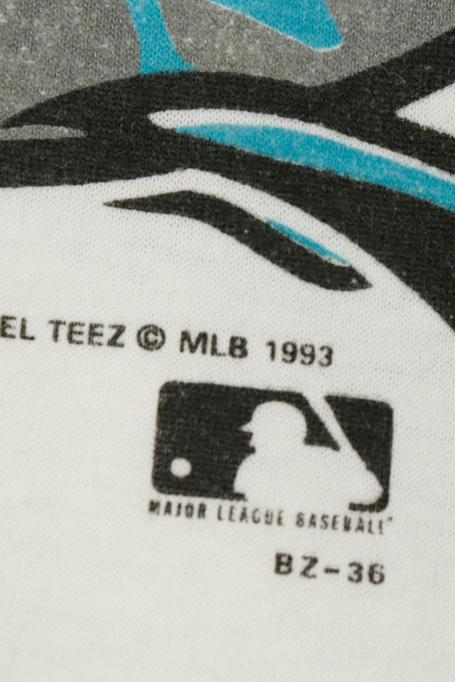 Vintage 1993 MLB Florida Marlins AOP T Shirt Sz XL