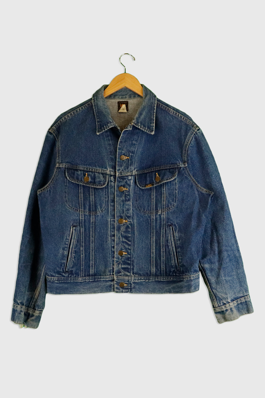 Vintage Lee Brand Button Denim Jacket Sz L