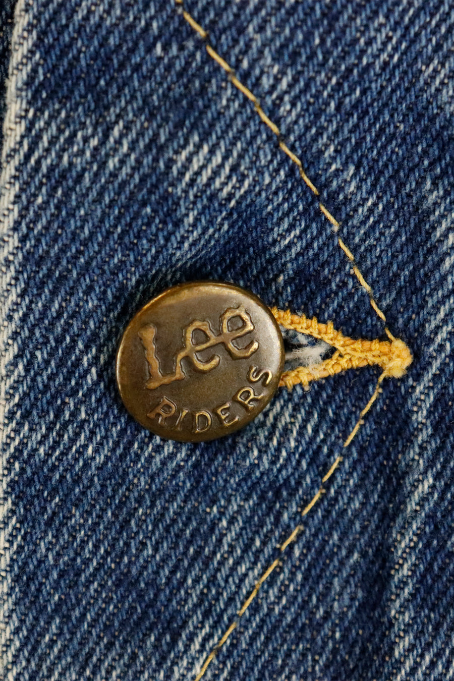Vintage Lee Brand Button Denim Jacket Sz L