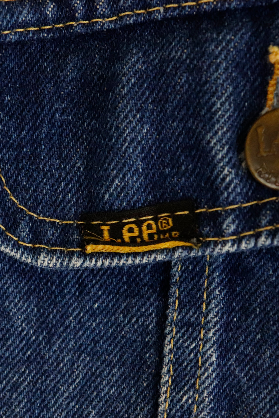 Vintage Lee Brand Button Denim Jacket Sz L