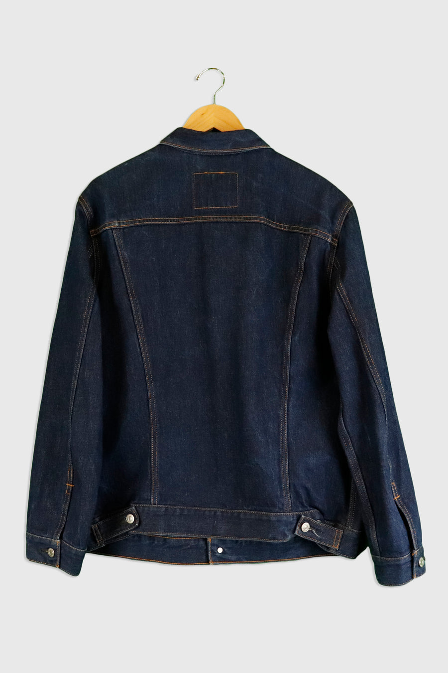 Vintage Levi Brand Front Button Pockets Denim Jacket Sz XL